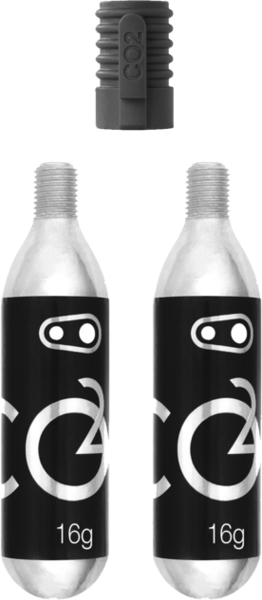 Crank Brothers CO2 16g Cartridges (2 Units) with Inflator Crank Brothers CO2 16g Cartridges (2 Units) with Inflator