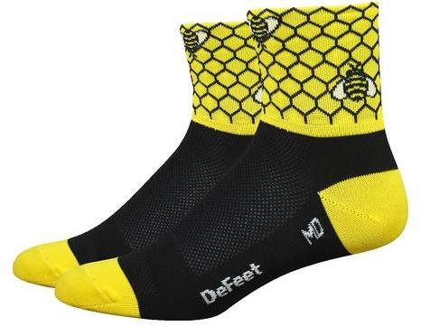 DeFeet Aireator 3-inch Bee Aware DeFeet Aireator 3-inch Bee Aware