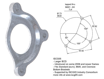 e*thirteen by The Hive ISCG-05 to BB Adapter Plate e*thirteen by The Hive ISCG-05 to BB Adapter Plate