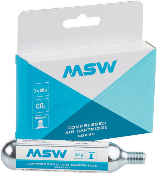 MSW CO2 Cartridge: 20g (3-Pack) MSW CO2 Cartridge: 20g (3-Pack)