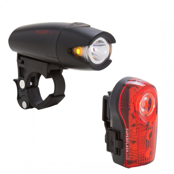 Planet Bike Blaze 210SL and Superflash USB Combo Set