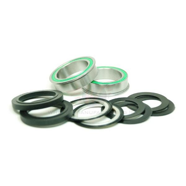 Wheels Manufacturing Inc. Flanged, Dual Row Pressfit 86/92 ABEC-3 Bottom Bracket (BB86 To 30mm) Wheels Manufacturing Inc. Flanged, Dual Row Pressfit 86/92 ABEC-3 Bottom Bracket (BB86 To 30mm)