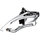 Cable Pull | Chainrings | Clamp Diameter | Color | Speeds: Dual-Pull | Triple | 31.8/34.9mm | Silver | 9-speed